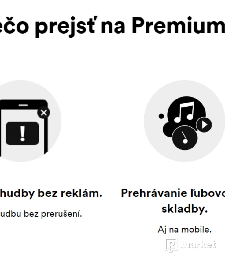 Spotify Premium 3/6/12 mesiacov | pozvánka