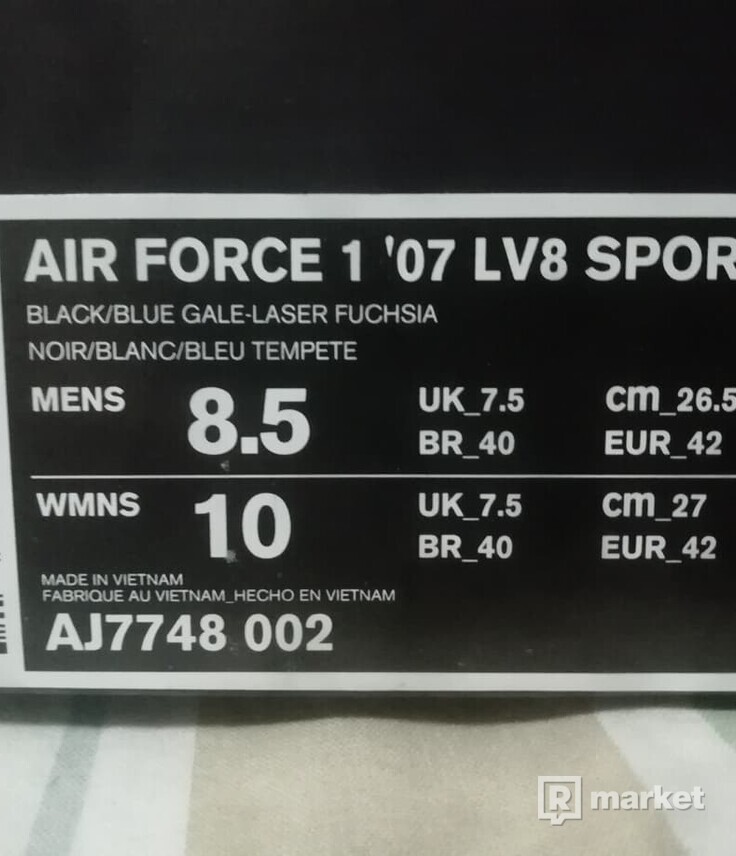 Air Force 1 ´07 LV8 Sport (čisto nové,nenosené)