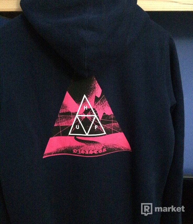 HUF Dimensions Triangle Hooded navy