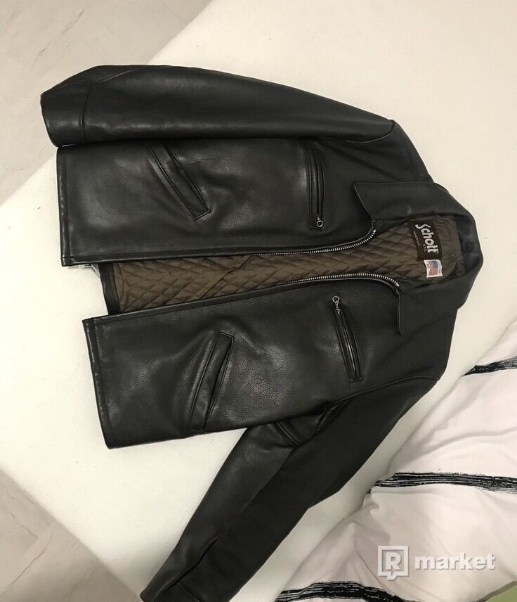 SchottNYC Heavy Leather Biker Jacket