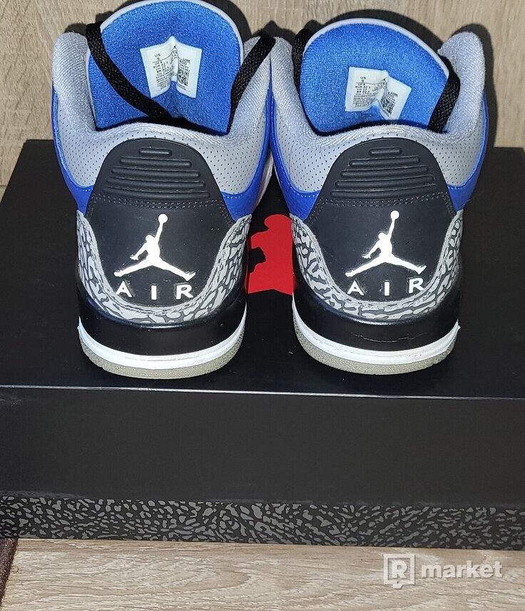 Jordan 3, royal blue
