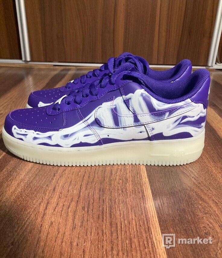 Nike air force 1 skeleton (purple)