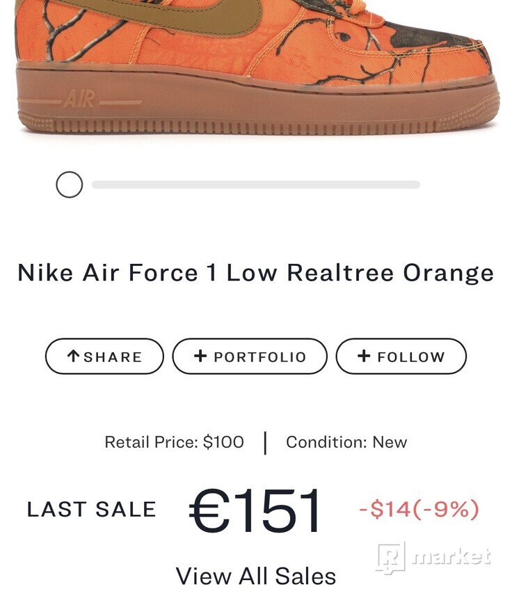 Nike Air Force 1 Low Realtree Orange