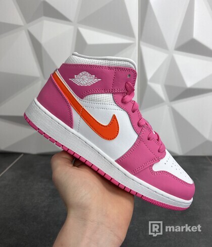 Nike Air Jordan 1 Mid PinkSicle Safety Orange