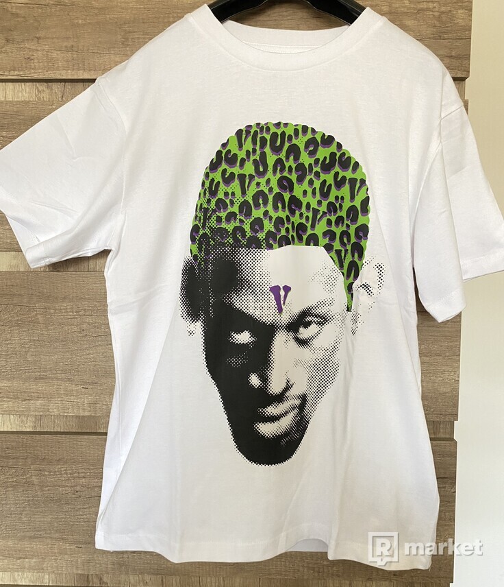 Rodman x Vlone “Cheetah Tee”    white, black