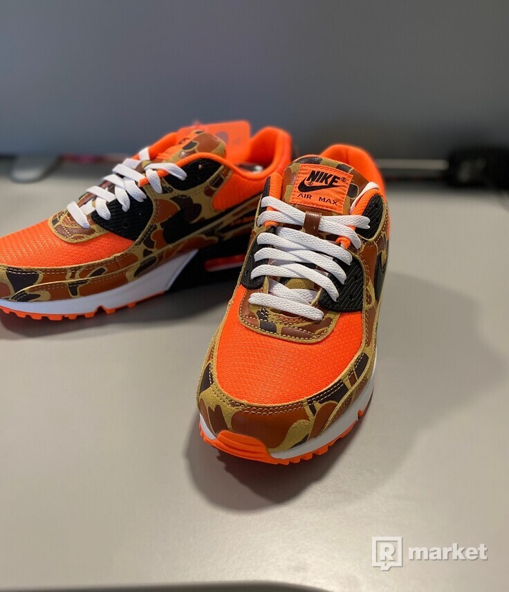 Nike air max 90 duck camo orange