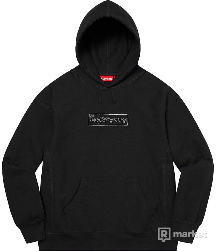 Supreme KAWS Box Logo Hoodie “Black”