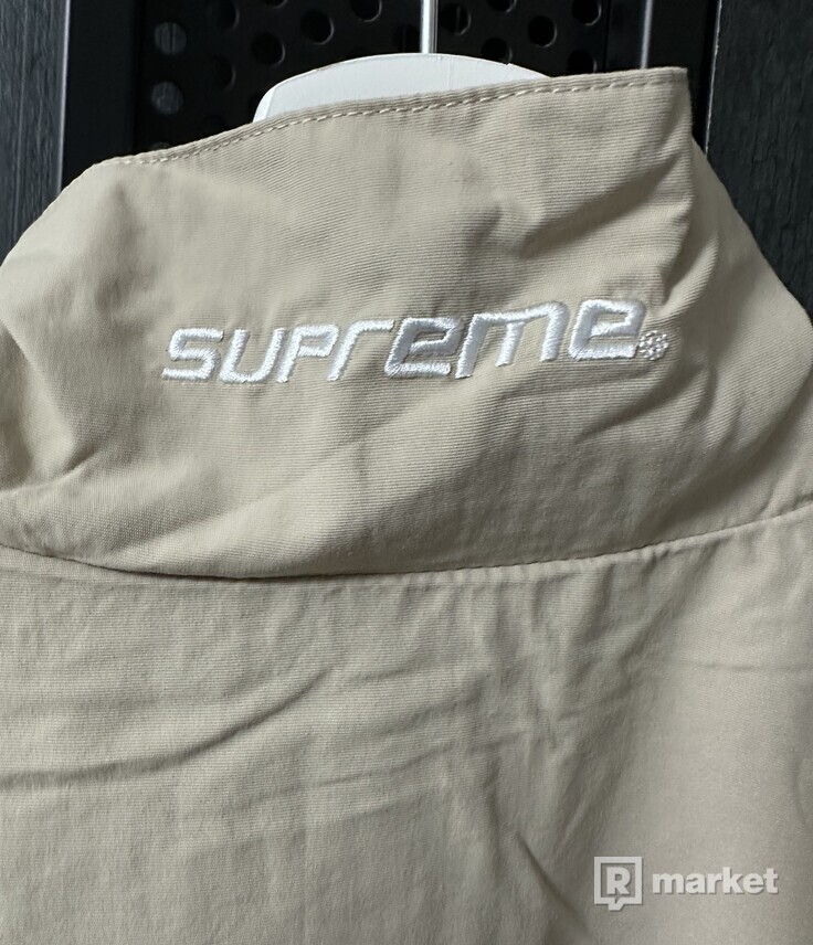 Supreme curve track jacket brown L