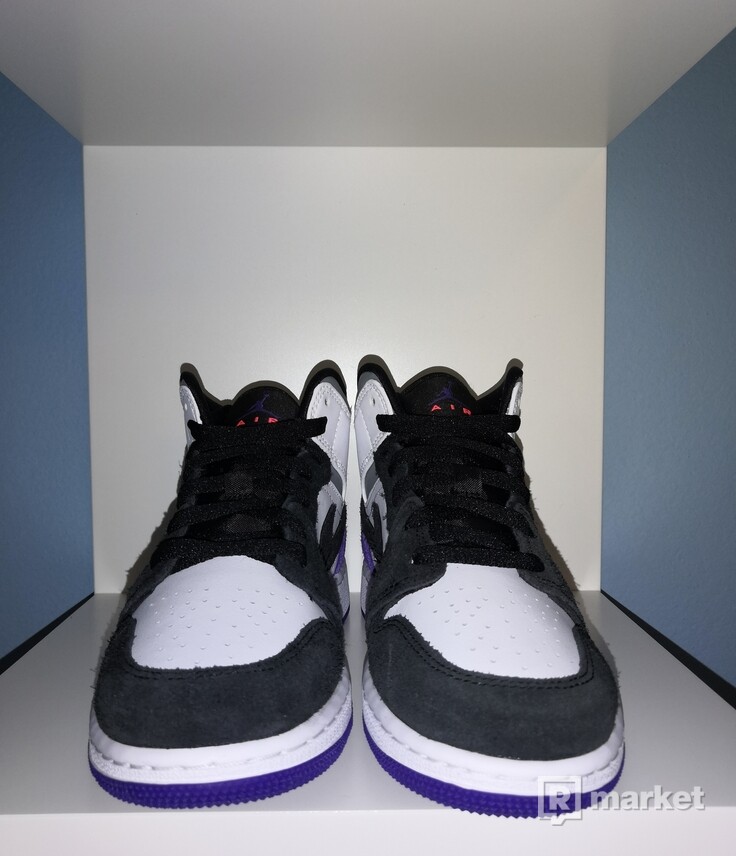 Jordan 1 Mid SE Purple (GS) 36, 38