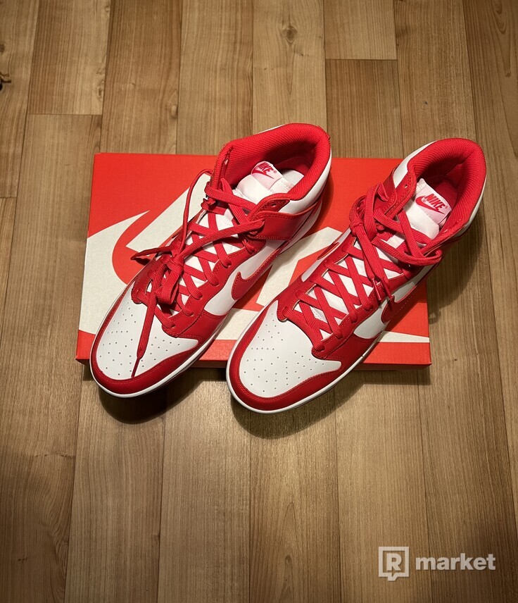 Nike Dunk High 47.5 University red