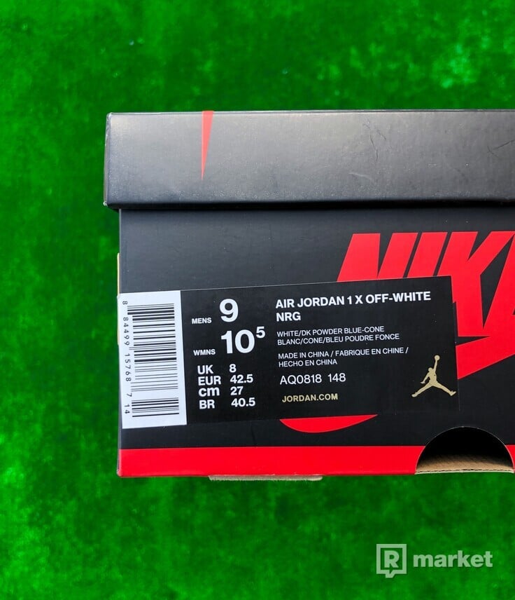 Nike Air Jordan 1 High Off-White UNC