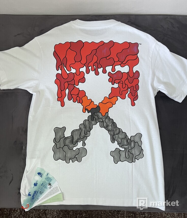 Off-White Tee (Red Marker)