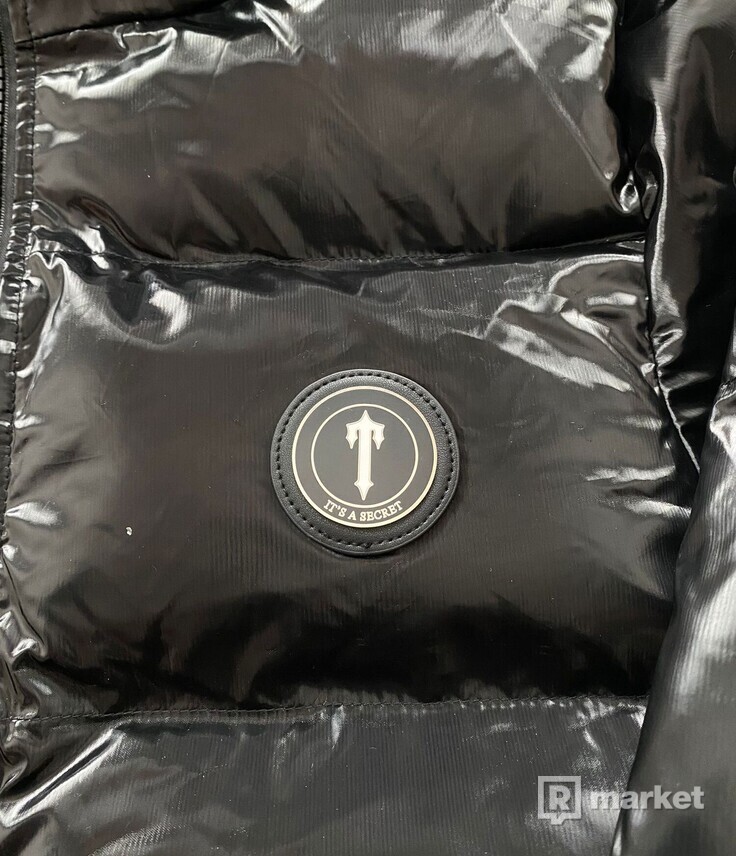 Trapstar Irongate Detachable Hooded Puffer Jacket - Shiny Black
