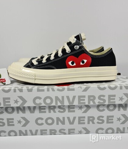 CDG PLAY X CONVERSE LOW
