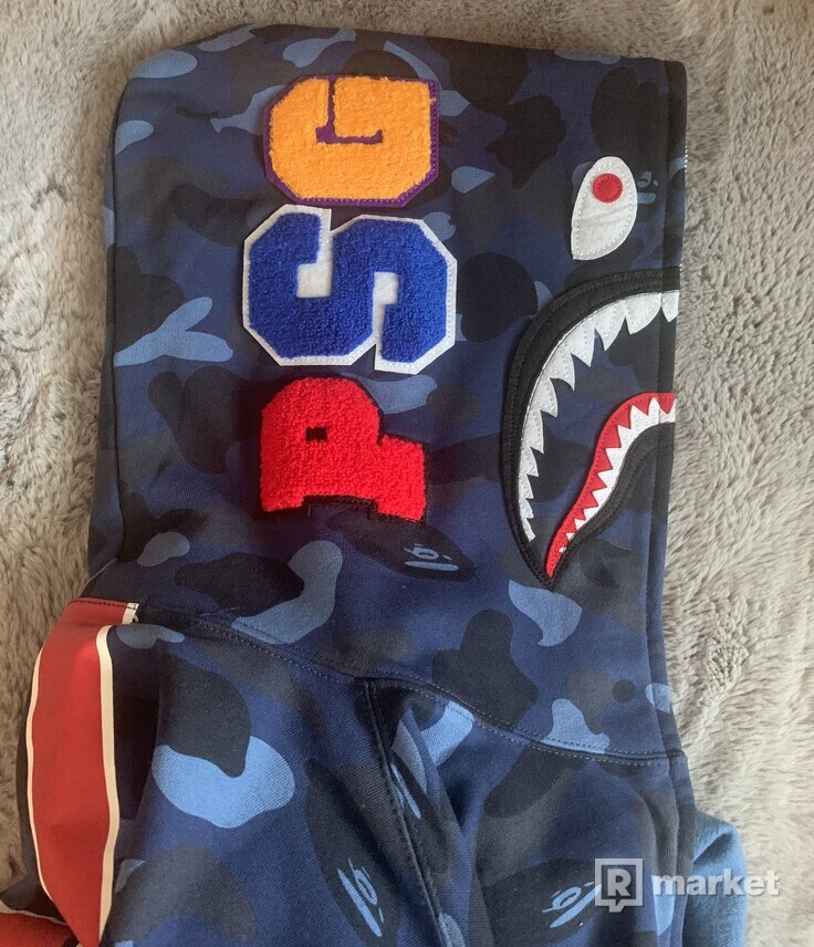 Bape x PSG shark hoodie