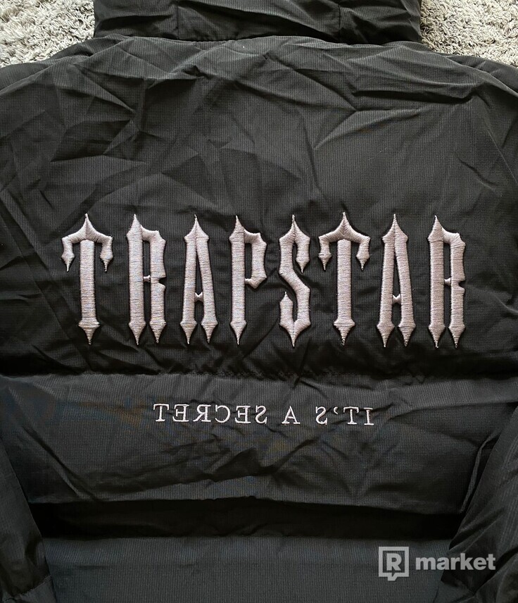 Trapstar Decoded 2.0 Puffer Jacket - Black/White