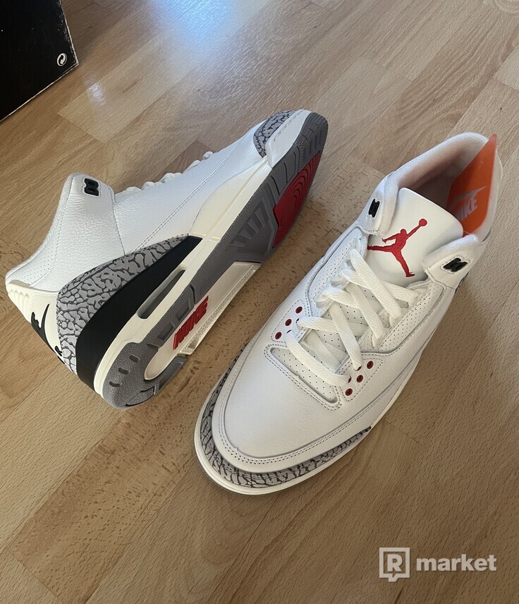 Nike Jordan 3 White cemment