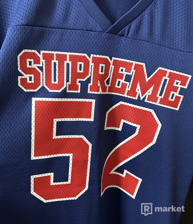 Supreme spiderweb football jersey navy L, M | REFRESHER Market Supreme spiderweb football jersey navy L, M | REFRESHER Market
