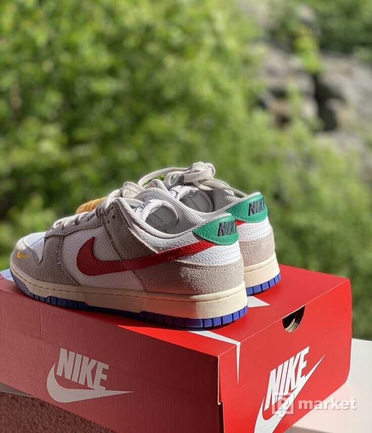 Nike Dunk Low “Light iron ore red blue” (Vel. 43)