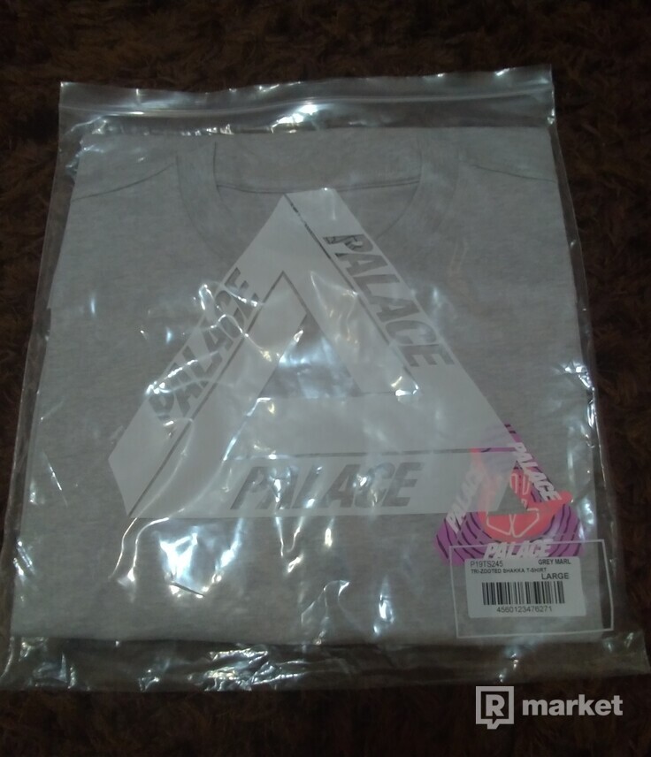 Palace Tri-Zooted Shakka T-Shirt Grey Marl