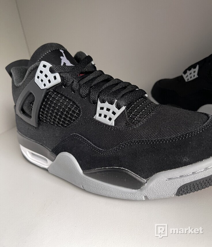 Nike Air Jordan 4 Black Canvas 41