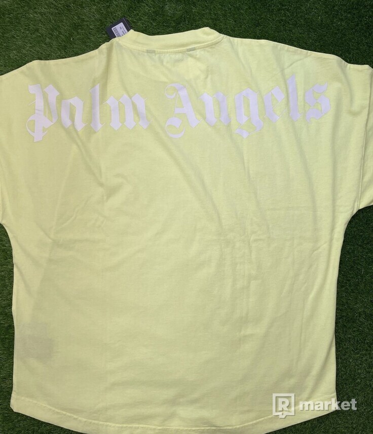 Palm Angels logo over tee