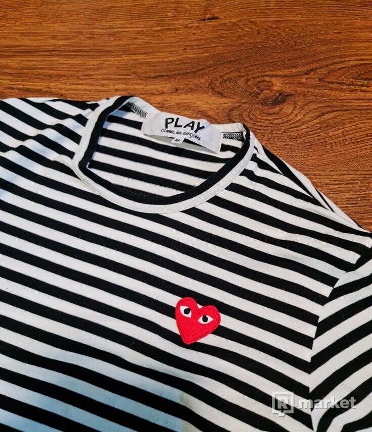 Play Comme des Garçons Striped T-Shirt (Black/White)