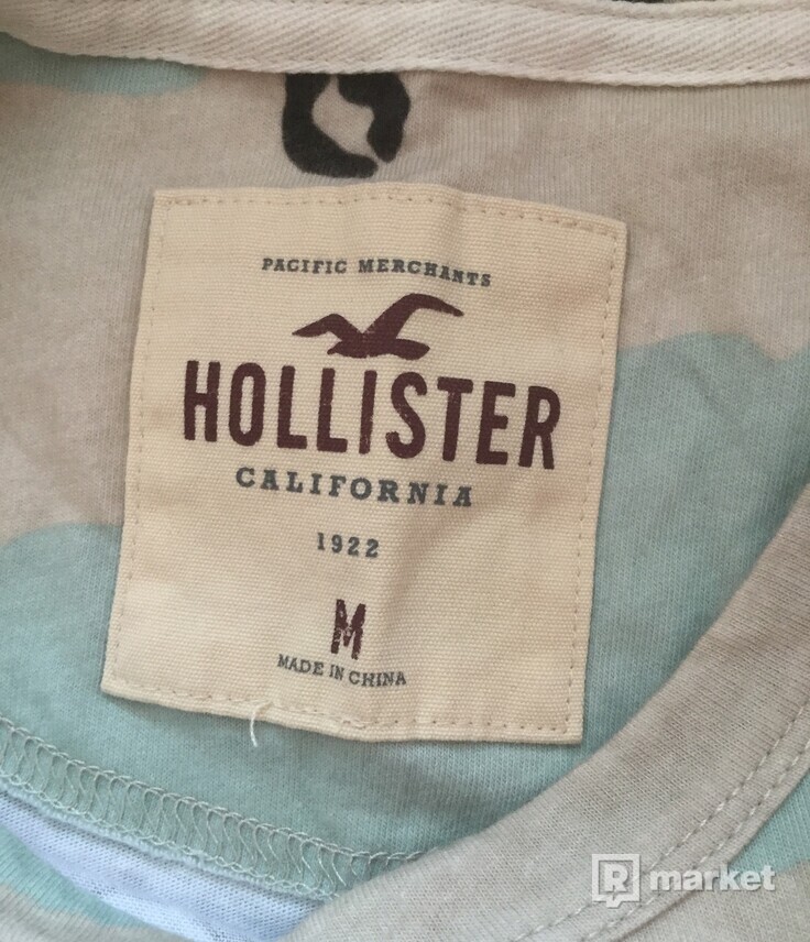 Hollister pánske maskáčové tričko M