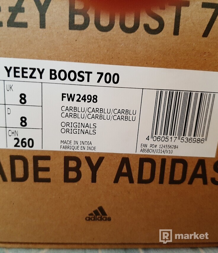 Adidas Yeezy Boost 700 Carbon Blue