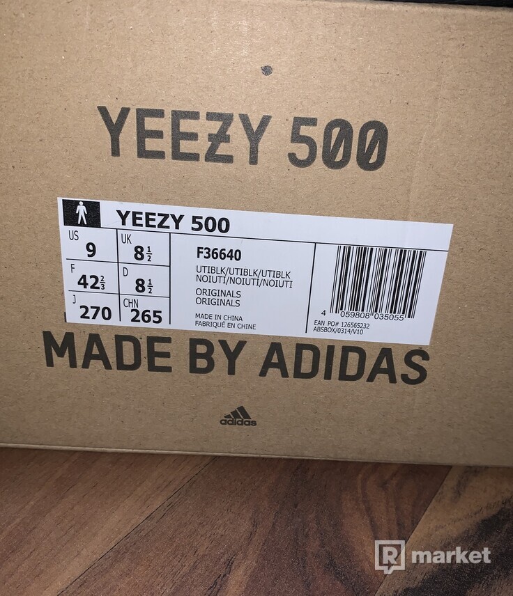 Adidas Yeezy 500 UTILITY BLACK