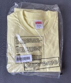 Supreme KAWS Chalk Logo Tee Pale Yellow - S